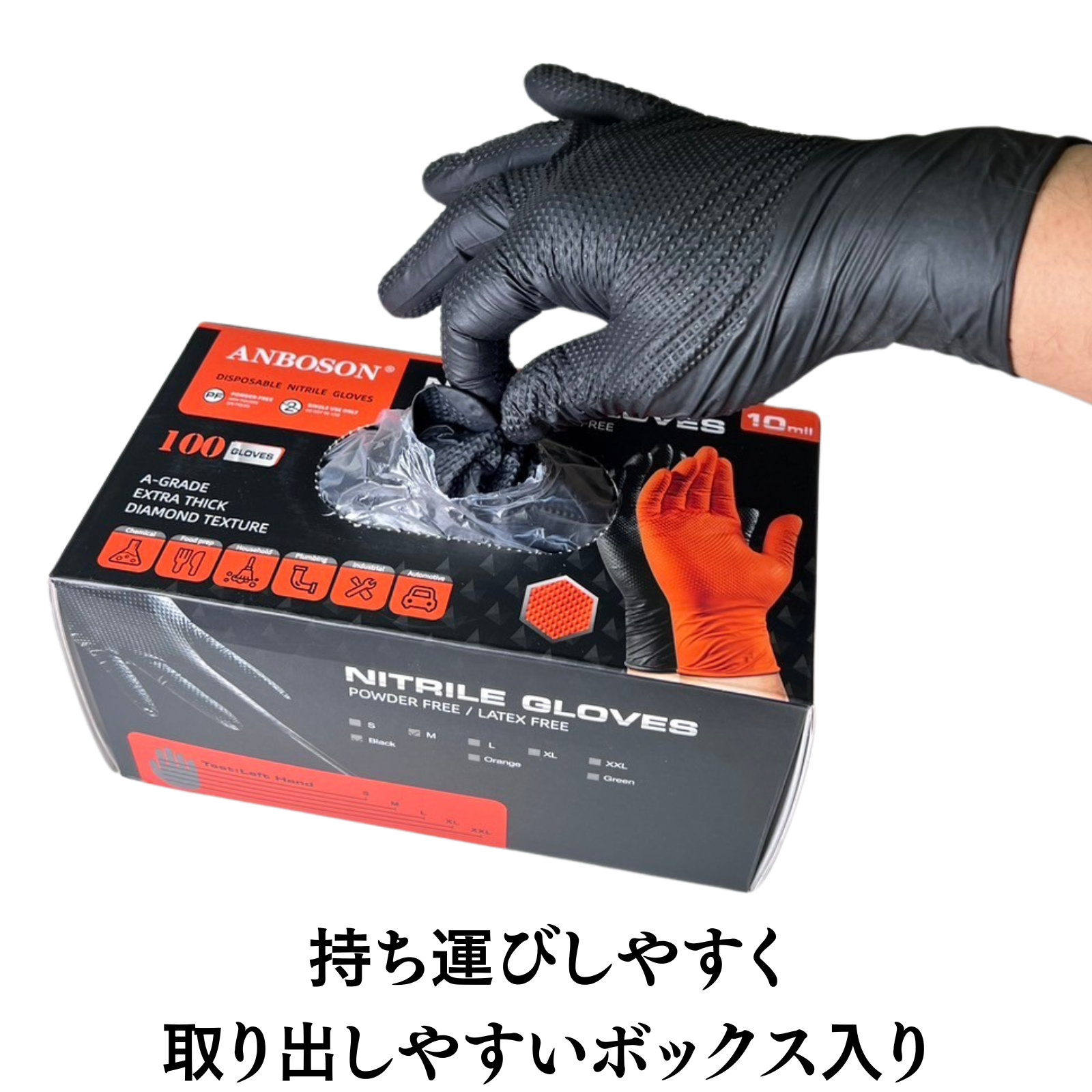 真・極厚ニトリルグローブ(100枚入/箱) – コジワンツールズ 真・極厚ニトリルグローブ(100枚入/箱) – コジワンツールズ