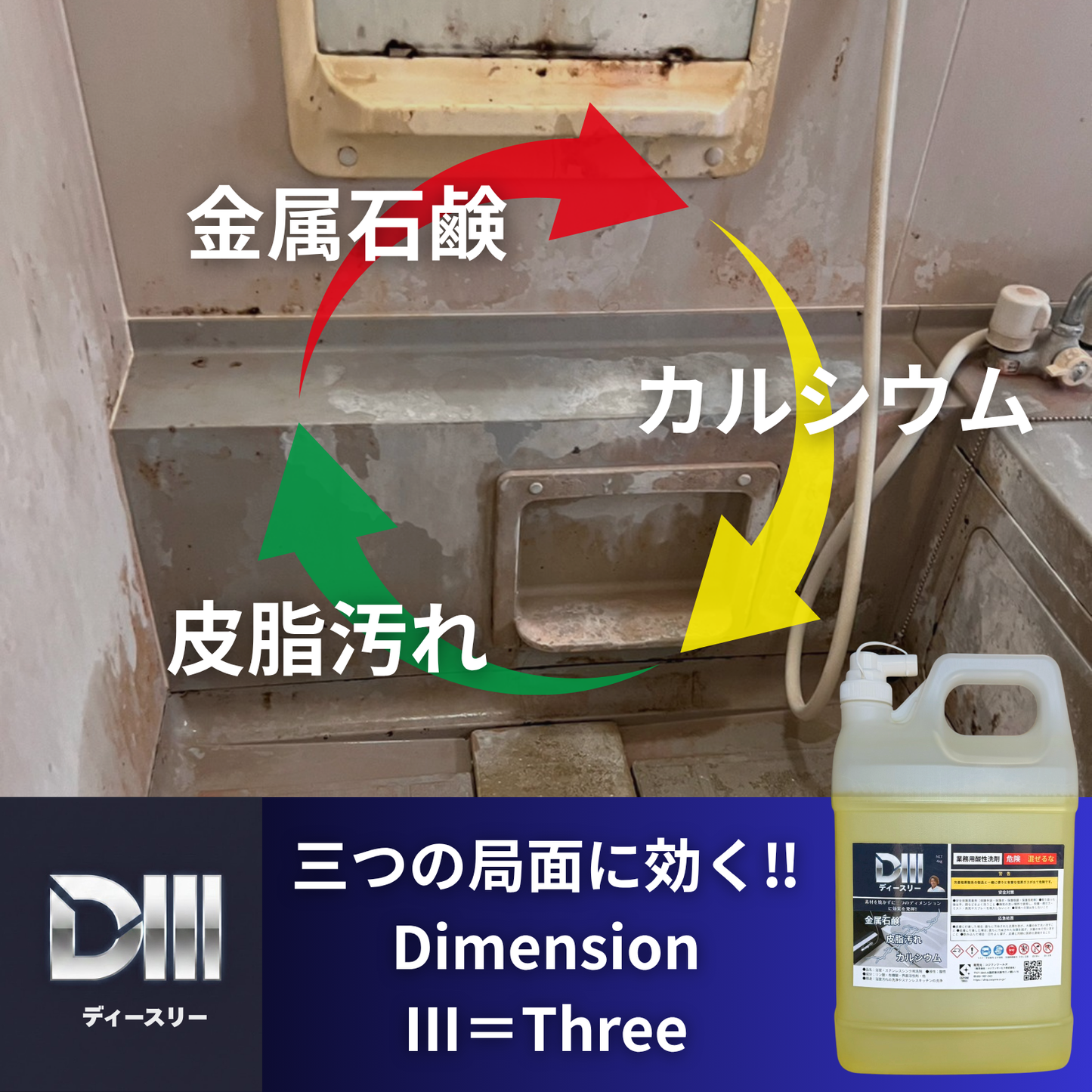 業務用酸性洗剤D3（ディースリー）